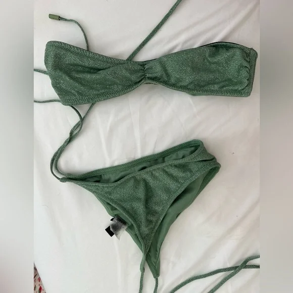 Triangl ビキニ　XS triangl swimwear | Swim | Triangl Green Sparkly Bikini Xs
